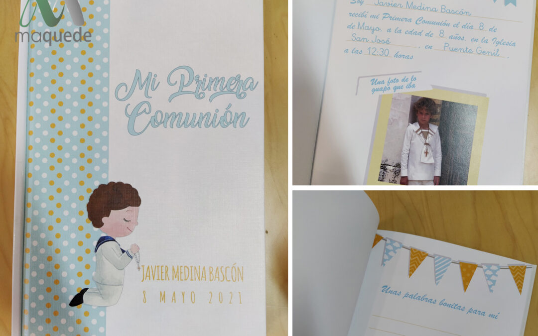 Libro de firmas personalizado para Comunión