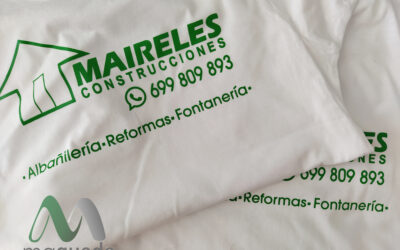 50 camisetas serigrafiadas para Construcciones Maireles