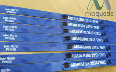 Pulseras sublimadas para graduación del Colegio José María Pemán de Puente Genil