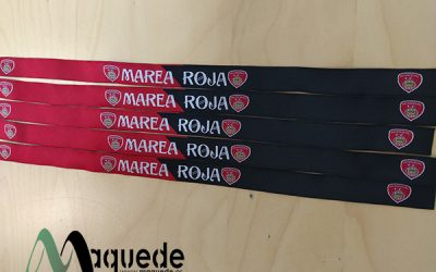 500 pulseras bordadas para la «Marea Roja» del Salerm Cosmetics Puente Genil