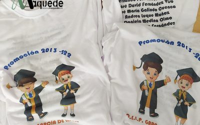 Camisetas para la graduación del CEIP García de Leaniz de Moriles