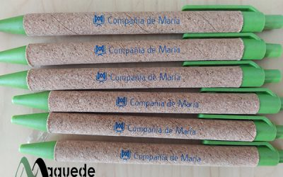 1000 bolígrafos ecológicos para Compañía de María de Puente Genil