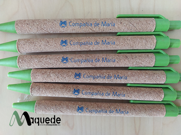 1000 bolígrafos ecológicos para Compañía de María de Puente Genil