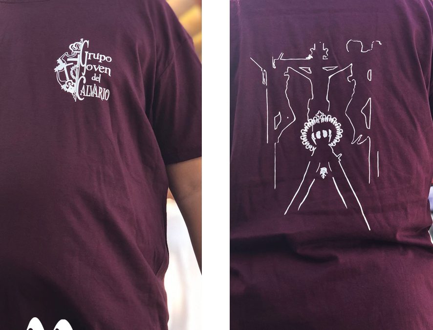 27 camisetas personalizadas para el Grupo Joven de la Hermandad del Calvario de Puente Genil